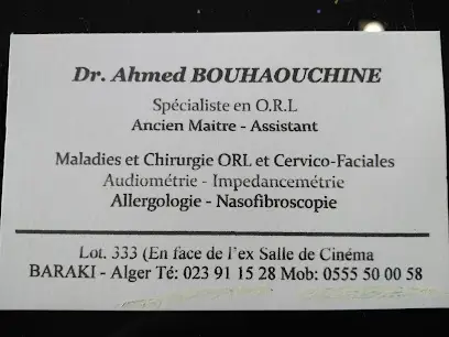 Dr BOUHAOUCHINE. ORL.