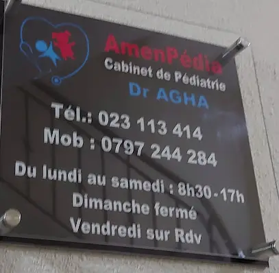 Dr. AGHA , Urgences de pédiatrie (Pédiatrie pulmonaire, digestive,cardiaque, échographie cardiaque,ECG)