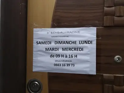 Dr BENDALI HACINE Abdelhakim