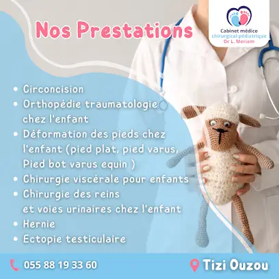 Chirurgien pédiatrique dr L. Meriem