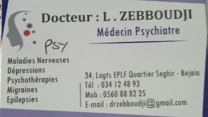 Dr. ZEBBOUDJI (Psychiatre)